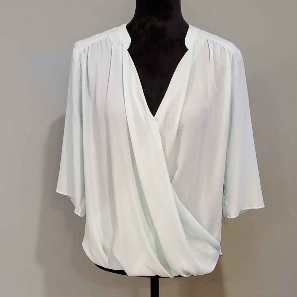 New York & Company Mint Green Blouse